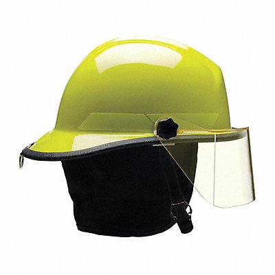 Fire Helmet Lime-Yellow Thermoplastic MPN:PXSLY
