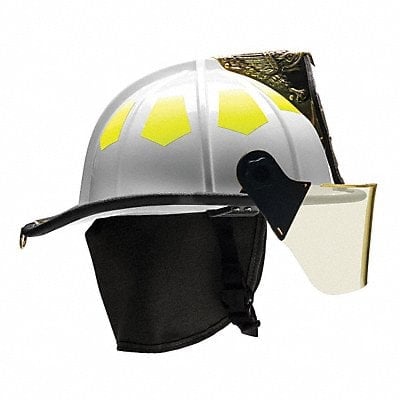 Fire Helmet White Fiberglass MPN:US6WH