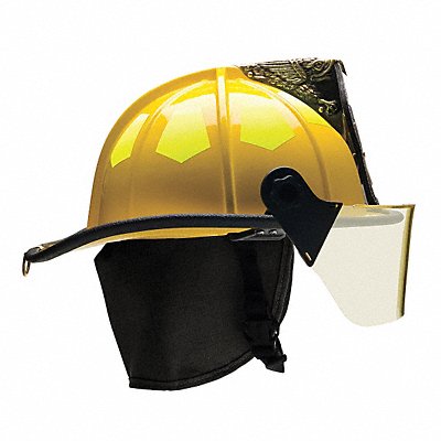 Fire Helmet Yellow Fiberglass MPN:US6YL