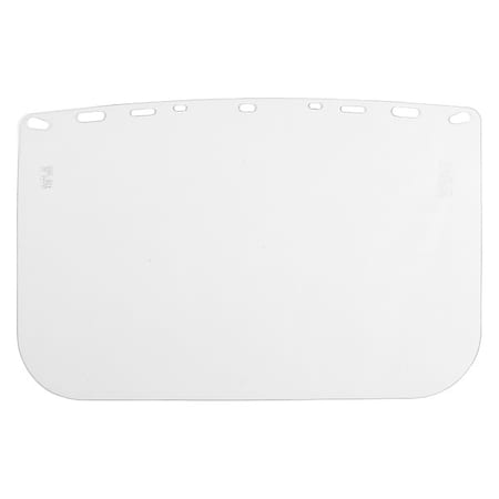 Face Shield Visor, Clear Visor, 10 in Height, Uncoated Lens MPN:1040