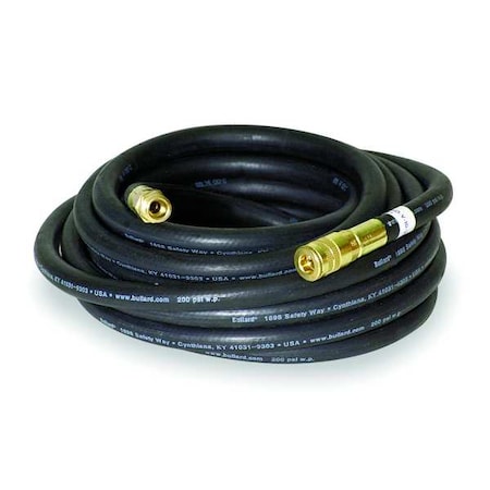 Airline Hose, 50 ft., Rubber, 3/8 In. Dia. MPN:469650