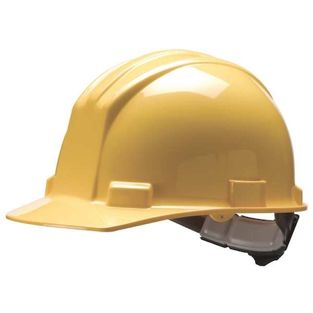 Hard Hat, S61, Polyethylene, 4 Point Ratchet, Type 1, Class E, Yellow MPN:61YLR