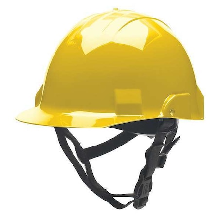 Fire/Rescue Helmet, Thermoplastic, Standard Sure-Lock® Ratchet Headband, Yellow, Front Brim MPN:A2YLS