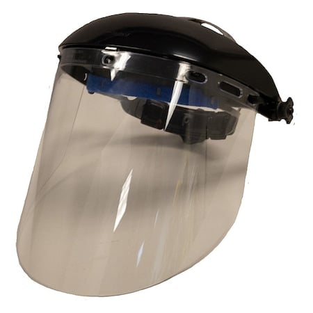 Face Shield, Clear Visor, 8 in Height, Ratchet Suspension MPN:ASENTINEL1840P
