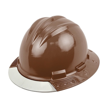 Full Brim Hard Hat, HDPE, 4 Point Ratchet, Type 1, Class E, Brown MPN:AVCBRCCS