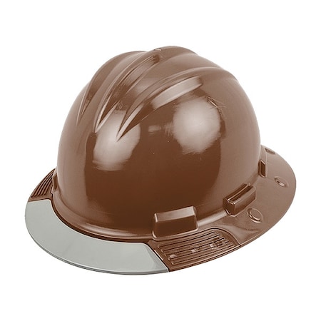 Full Brim Hard Hat, HDPE, 4 Point Ratchet, Type 1, Class E, Brown MPN:AVCBRGCS