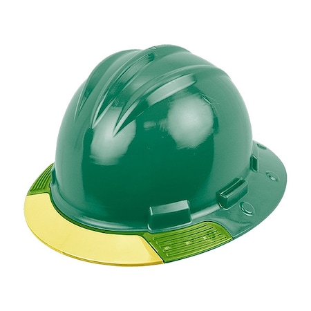 Full Brim Hard Hat, HDPE, 4 Point Ratchet, Type 1, Class E, Green MPN:AVFGRYCS