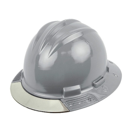 Full Brim Hard Hat, HDPE, 4 Point Ratchet, Type 1, Class E, Silver MPN:AVGGRCCS