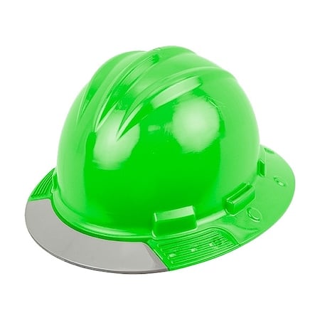 Full Brim Hard Hat, HDPE, 4 Point Ratchet, Type 1, Class E, Green MPN:AVHGRGCS