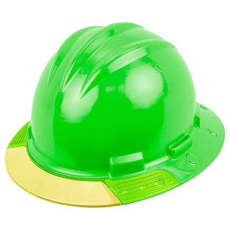 Full Brim Hard Hat, HDPE, 4 Point Ratchet, Type 1, Class E, Green MPN:AVHGRYCS