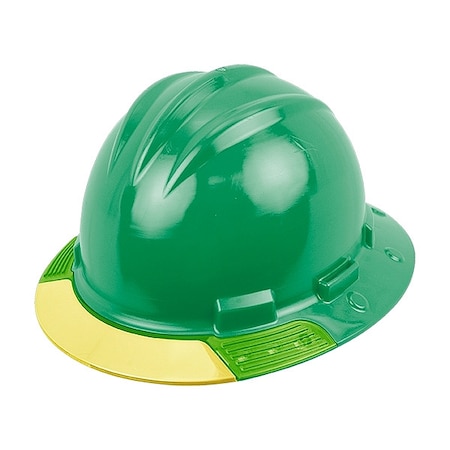 Full Brim Hard Hat, HDPE, 4 Point Ratchet, Type 1, Class E, Green MPN:AVKGRYCS