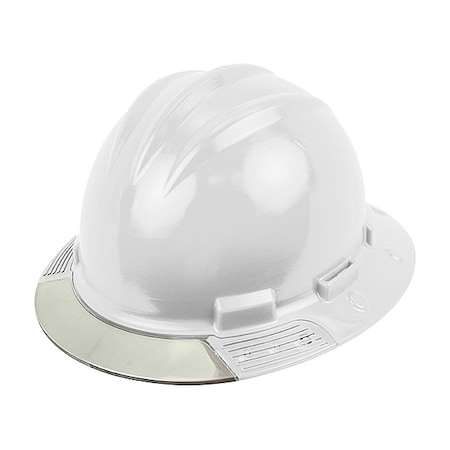 Full Brim Hard Hat, HDPE, 4 Point Ratchet, Type 1, Class E, White MPN:AVWHRCCS
