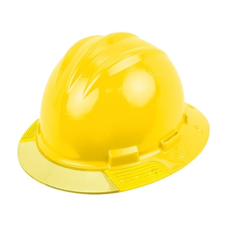 Full Brim Hard Hat, HDPE, 4 Point Ratchet, Type 1, Class E, Yellow MPN:AVYLRYCS