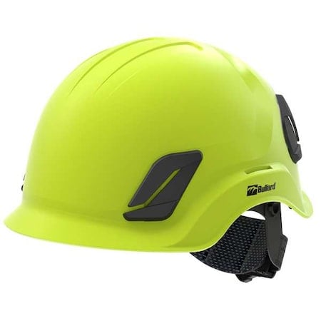 Climbing Helmet, CEN10, ABS, Polycarbonate, 4 Point Ratchet, Type 1, Class E, Hi-Visiblity Yellow MPN:C10NHYAMR