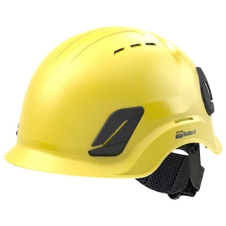Climbing Helmet, CEN10, ABS, Polycarbonate, 4 Point Ratchet, Type 1, Class C, Yellow MPN:C10VYLAMR