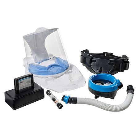 PAPR System Kit, Full Hood, Belt-Mount, Universal MPN:EVAHLSTLN2KDB