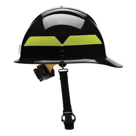 Wildland Fire Helmet, Thermoplastic, 6-Point Sure-Lock® Ratchet, Black, Fits Hat Size 6-1/2 to 8 MPN:FCBKR