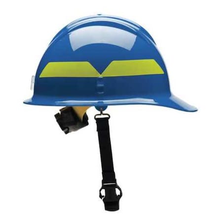 Wildland Fire Helmet, Thermoplastic, 6-Point Sure-Lock® Ratchet, Blue, Fits Hat Size 6-1/2 to 8 MPN:FCBLR