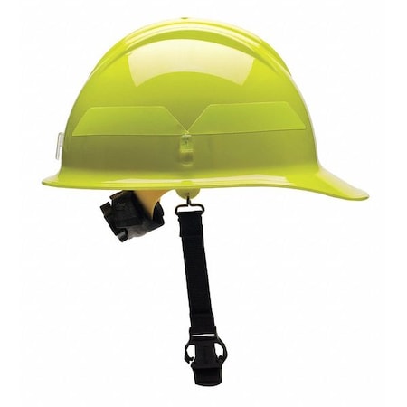 Wildland Fire Helmet, Thermoplastic, 6-Point Sure-Lock® Ratchet, Lime-Yellow, Cap MPN:FCLYR