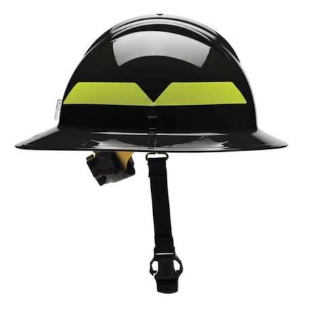 Wildland Fire Helmet, Thermoplastic, 6-Point Sure-Lock® Ratchet, Black, Fits Hat Size 6-1/2 to 8 MPN:FHBKR