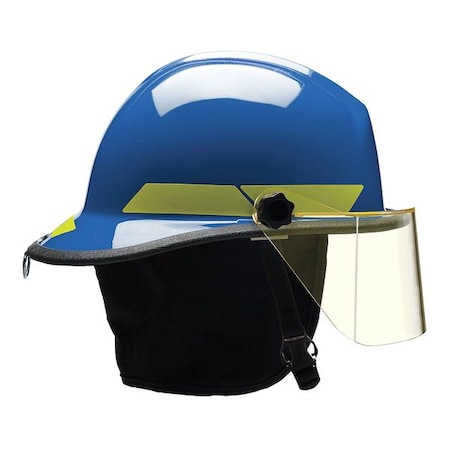 Fire Helmet, Fiberglass, 6-Point Sure-Lock® Ratchet, Blue, Fits Hat Size 6-1/2 to 8, Modern MPN:FXSBL