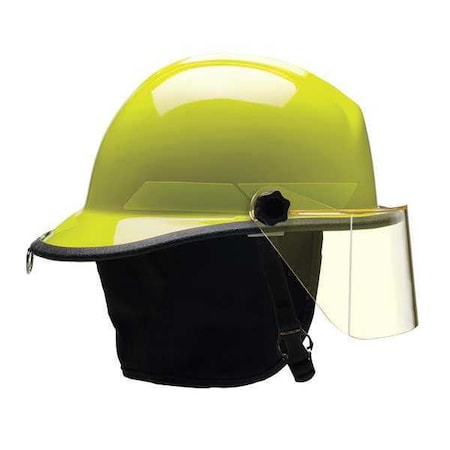 Fire Helmet, Fiberglass, 6-Point Sure-Lock® Ratchet, Lime-Yellow, Fits Hat Size 6-1/2 to 8, Modern MPN:FXSLY