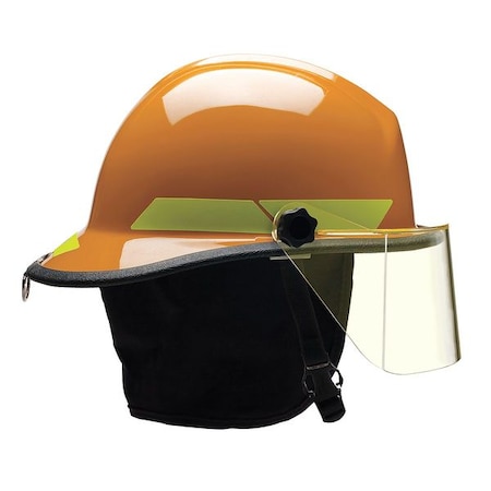 Fire Helmet, Fiberglass, 6-Point Sure-Lock® Ratchet, Orange, Fits Hat Size 6-1/2 to 8, Modern MPN:FXSOR