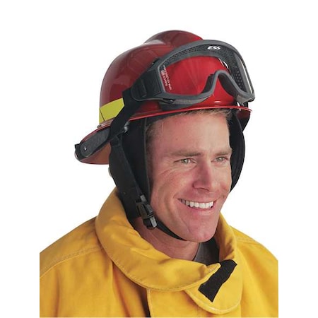 Fire Helmet, Thermoplastic, 4 pt Ratchet, Black, Fits Hat Size 6-1/2 to 8, Modern MPN:LTXBK