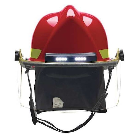 Fire Helmet, Ultem®, Standard Sure-Lock® Ratchet Headband, Red, Fits Hat Size 6-1/2 to 8, Modern MPN:LTXRDTL
