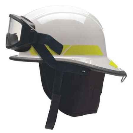 Fire Helmet, White, Modern, Thermoplastic, 4 pt Ratchet, Fits Hat Size 6-1/2 to 8 MPN:LTXWHGIZ4