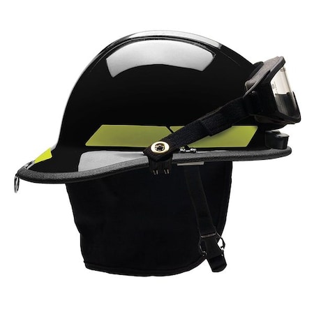 Fire Helmet, Thermoplastic, 6-Point Sure-Lock® Ratchet, Black, Fits Hat Size 6-1/2 to 8, Modern MPN:PXSBKTLGIZ2