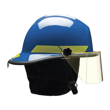 Fire Helmet, Thermoplastic, 6-Point Sure-Lock® Ratchet, Blue, Fits Hat Size 6-1/2 to 8, Modern MPN:PXSBL