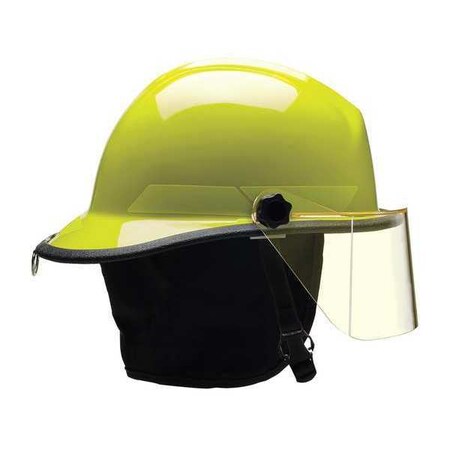 Fire Helmet, Thermoplastic, 6-Point Sure-Lock® Ratchet, Lime-Yellow, Fits Hat Size 6-1/2 to 8 MPN:PXSLY