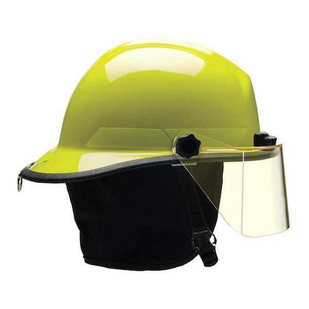 Fire Helmet, Thermoplastic, 6-Point Sure-Lock® Ratchet, Lime-Yellow, Fits Hat Size 6-1/2 to 8 MPN:PXSLYTL