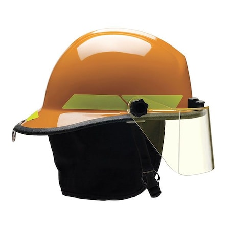 Fire Helmet, Thermoplastic, 6-Point Sure-Lock® Ratchet, Orange, Fits Hat Size 6-1/2 to 8, Modern MPN:PXSORTL