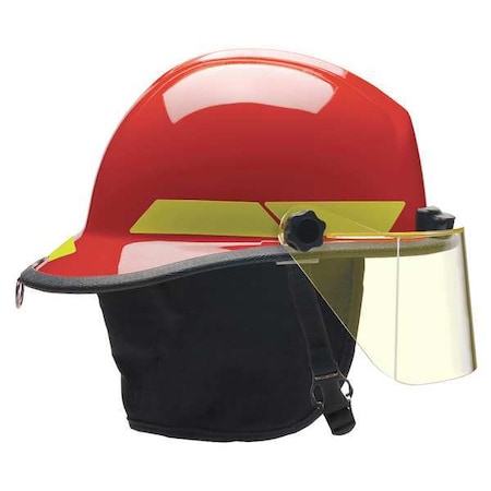 Fire Helmet, Thermoplastic, 6-Point Sure-Lock® Ratchet, Red, Fits Hat Size 6-1/2 to 8, Modern MPN:PXSRDTL