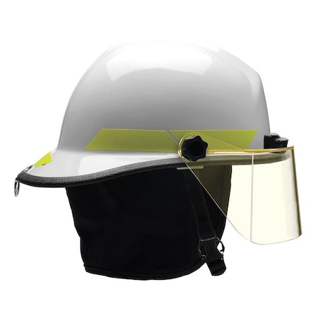Fire Helmet, Thermoplastic, 6-Point Sure-Lock® Ratchet, White, Fits Hat Size 6-1/2 to 8, Modern MPN:PXSWHTL