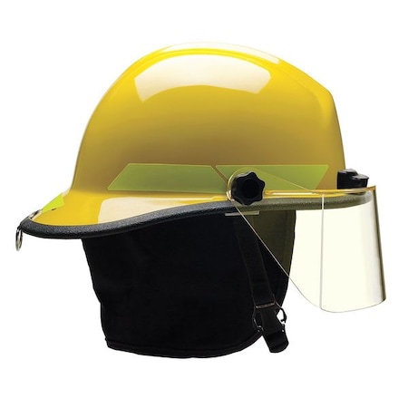 Fire Helmet, Thermoplastic, 6-Point Sure-Lock® Ratchet, Yellow, Fits Hat Size 6-1/2 to 8, Modern MPN:PXSYLTL