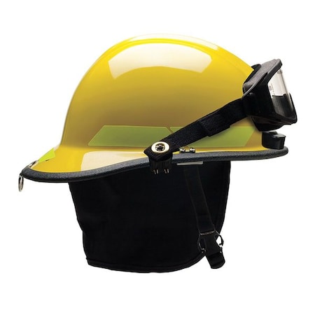 Fire Helmet, Thermoplastic, 6-Point Sure-Lock® Ratchet, Yellow, Fits Hat Size 6-1/2 to 8, Modern MPN:PXSYLTLGIZ2