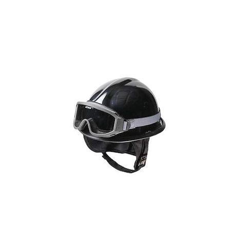 Fire and Rescue Helmet, Thermoplastic, 4 pt Ratchet, Black, Fits Hat Size 6-1/2 to 8, Modern MPN:URXBK