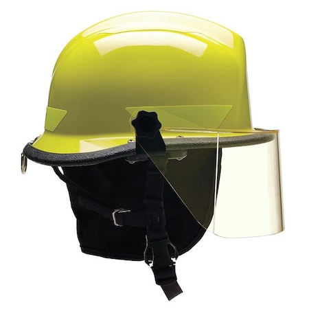 Fire/Rescue Helmet, Thermoplastic, 4-Point Sure-Lock® Ratchet, Lime-Yellow, Modern MPN:URXLYR330