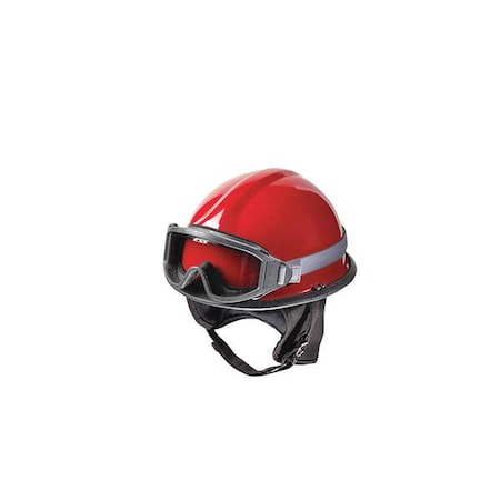 Fire and Rescue Helmet, Thermoplastic, 4 pt Ratchet, Red, Fits Hat Size 6-1/2 to 8, Modern MPN:URXRD