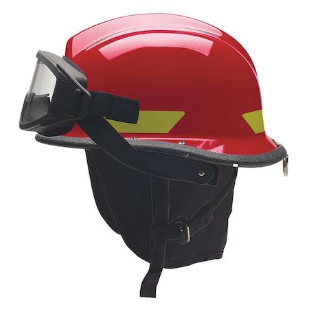 Fire Helmet, Ultem®, Standard Sure-Lock® Ratchet Headband, Red, Fits Hat Size 6-1/2 to 8, Modern MPN:URXRDGFP4