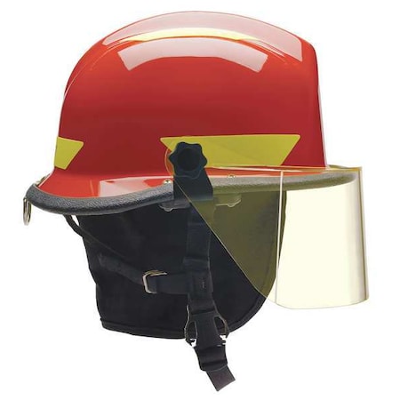 Fire/Rescue Helmet, Thermoplastic, 4-Point Sure-Lock® Ratchet, Red, Fits Hat Size 6-1/2 to 8 MPN:URXRDR330