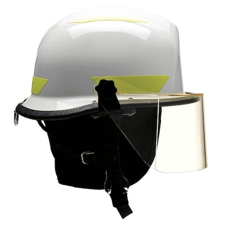 Fire/Rescue Helmet, Thermoplastic, 4-Point Sure-Lock® Ratchet, White, Fits Hat Size 6-1/2 to 8 MPN:URXWHR330