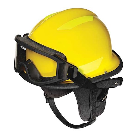 Fire and Rescue Helmet, Yellow, Modern, Thermoplastic, 4 pt Ratchet, Yellow, Fits Hat Size 6-1/2 to 8 MPN:URXYL