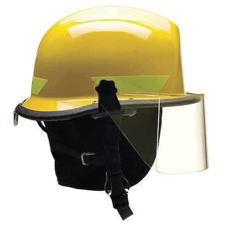 Fire/Rescue Helmet, Thermoplastic, 4-Point Sure-Lock® Ratchet, Yellow, Fits Hat Size 6-1/2 to 8 MPN:URXYLR330