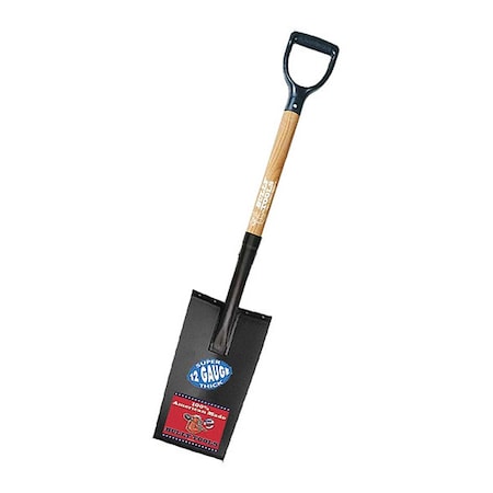 Spade, Edging and Planting Shovel, 12 ga. Steel Blade, Wood Handle MPN:72500