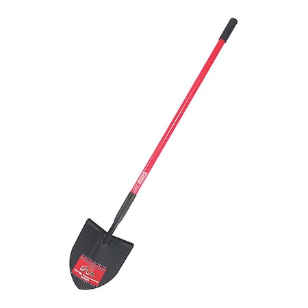 Round Point Shovel, 14 ga. Steel Blade, 60 in L Fiberglass Handle MPN:82515