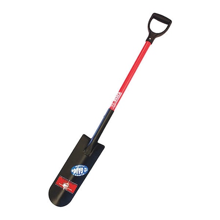 Drain Spade Shovel, 12 ga. Steel Blade, Fiberglass Handle MPN:82535